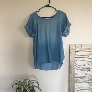 Life In Progress Chambray Top